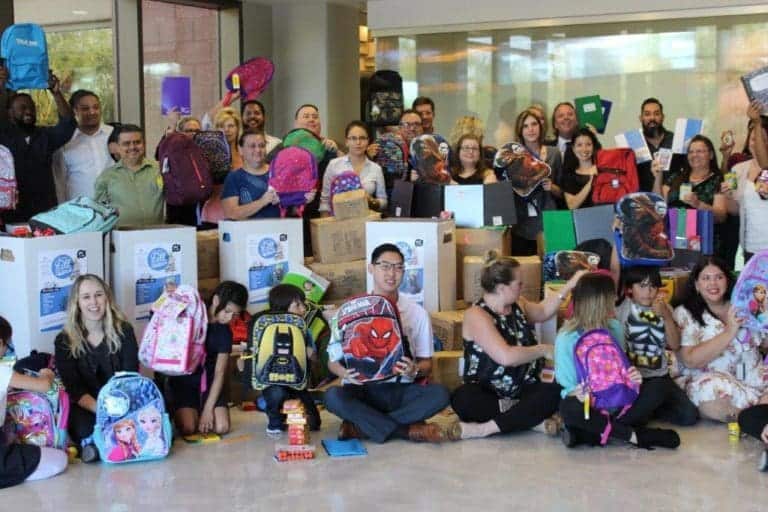 arrivia backpack donation