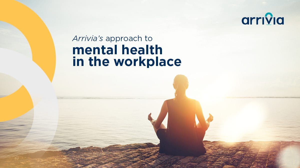 woman taking holiday booked through arrivia's employee loyalty and rewards platform is practicing mental health by meditating on the beach