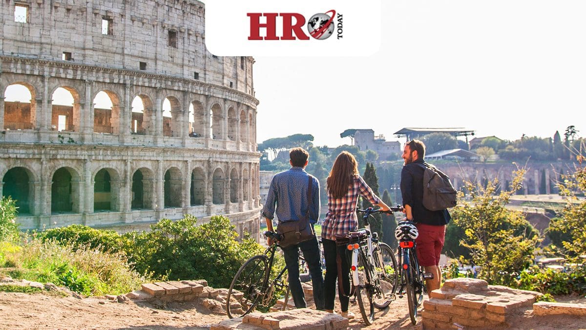 Employees taking advantage of arrivia’s employer-sponsored travel rewards in Rome