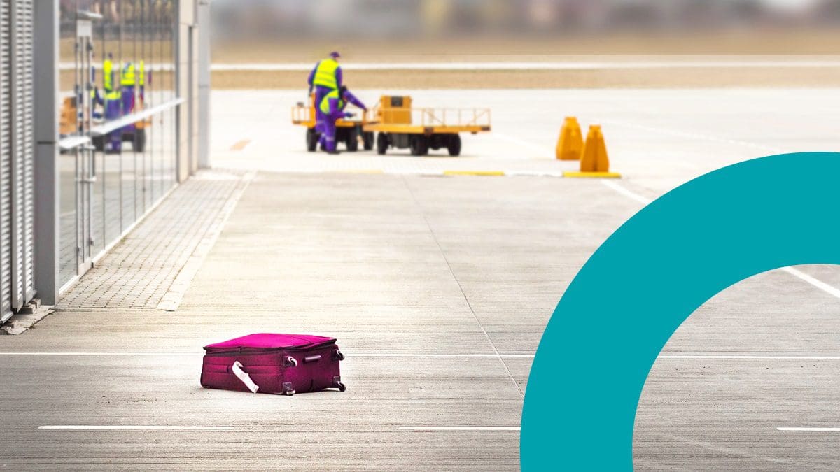 Luggage left behind at the airport covered by travel insurance offered via arrivia’s travel rewards platform