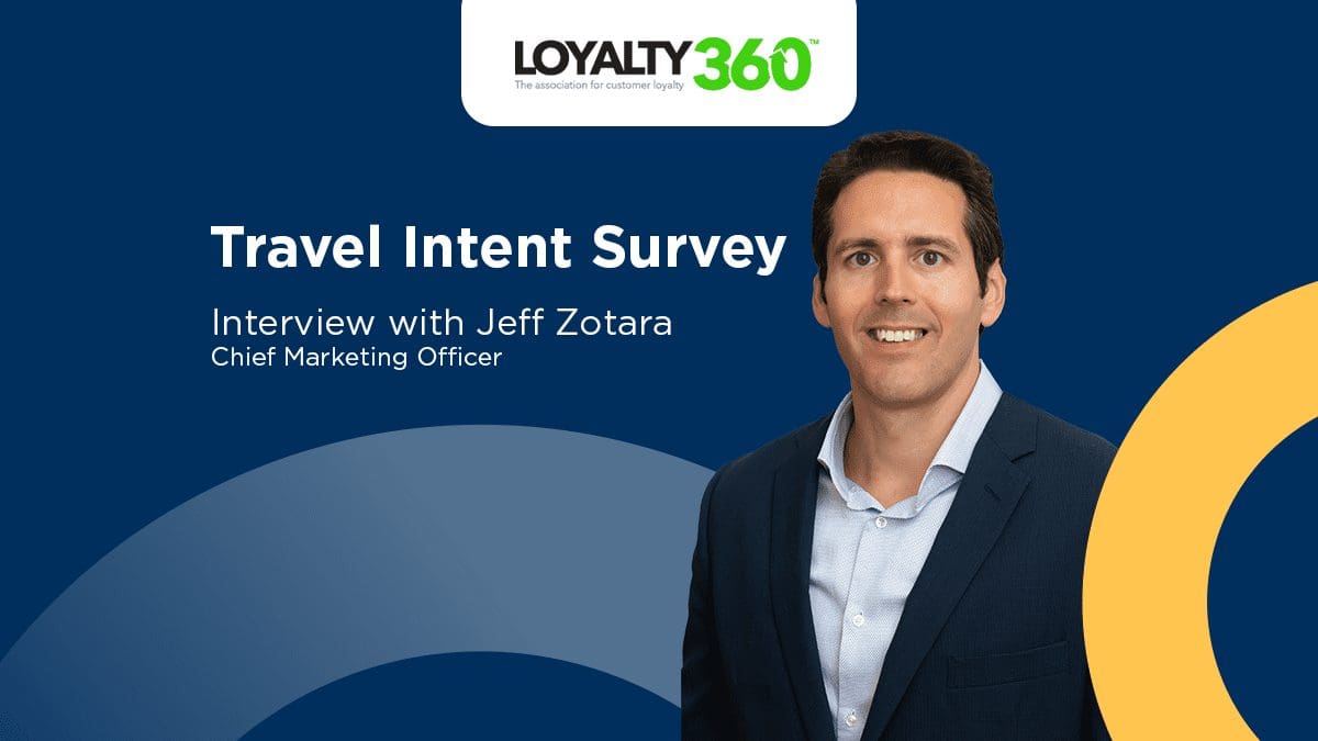 Arrivia’s Jeff Zotara sharing how travel rewards program members priorities differ from leisure travelers