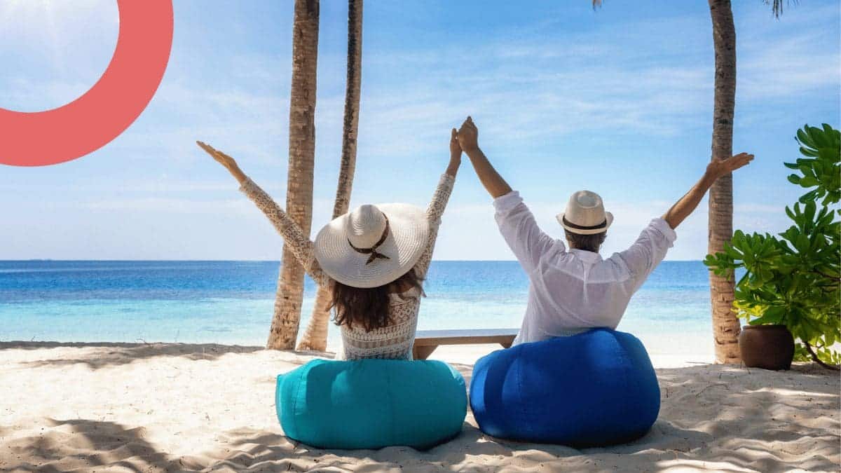 happy members on vacation