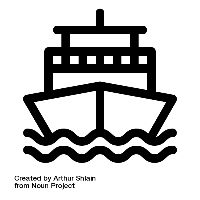 cruise ship icon