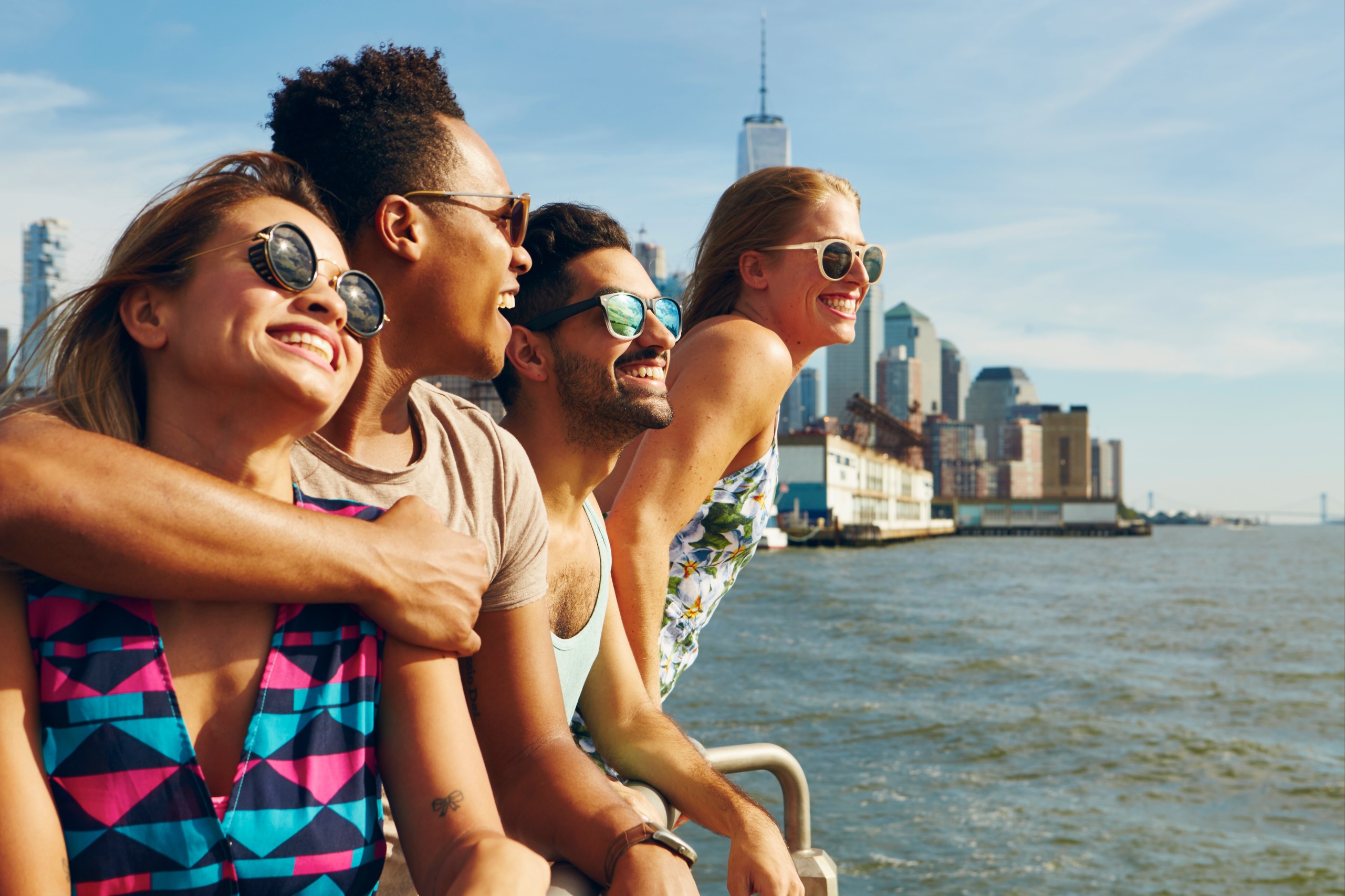 Friends enjoying travel together